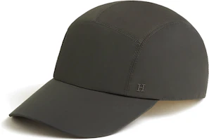 HERMES Black Baseball Cap with Swift Saddle Nails and Calfskin Trim. H232071NvG158 HERMES Black Baseball Cap with Swift Saddle Nails and Calfskin Trim. H232071NvG158
