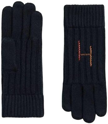 HERMES 黑色開司米純色針織手套 男女情侶款式。 H222063G01M Order HERMES 黑色開司米純色針織手套 男女情侶款式。 H222063G01M