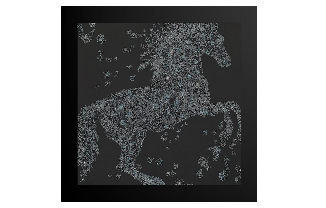 HERMES Black Fashionable Unisex Scarf - Trendy and Versatile Design. H593904S 01 圖 2