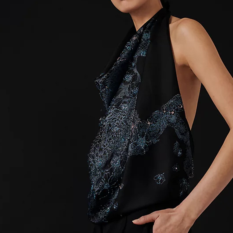 HERMES Black Fashionable Unisex Scarf - Trendy and Versatile Design. H593904S 01 圖 4