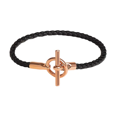 HERMES Black Woven Bracelet Unisex. H071681FO89T2