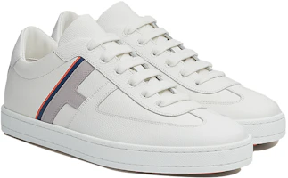 Shop HERMES Boomerang 'Cuero de Ternera Blanco' H211861Z-H90