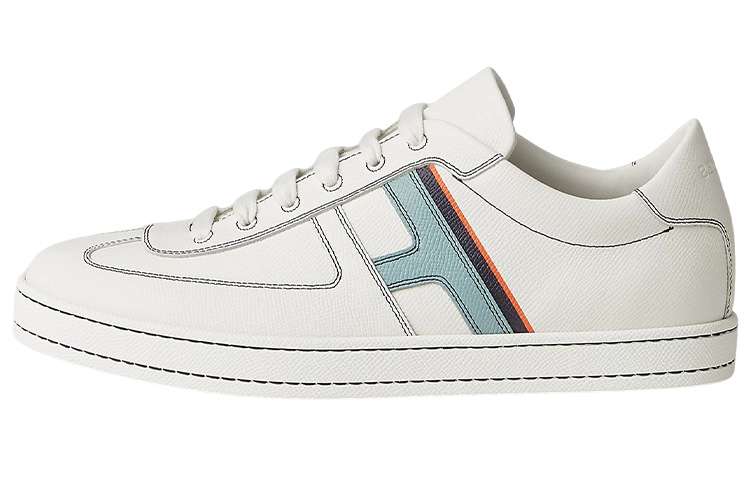 HERMES Boomerang 'White Leather Low-Top' H211861Z-HMB