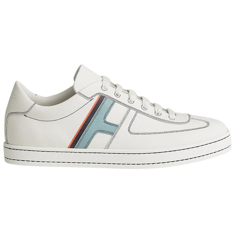 Order HERMES Boomerang 'Sepatu Kulit Putih Low-Top' H211861Z-HMB