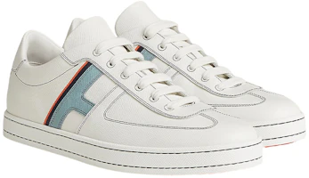 Lookbook HERMES Boomerang 'Zapatillas Bajas de Cuero Blanco' H211861Z-HMB