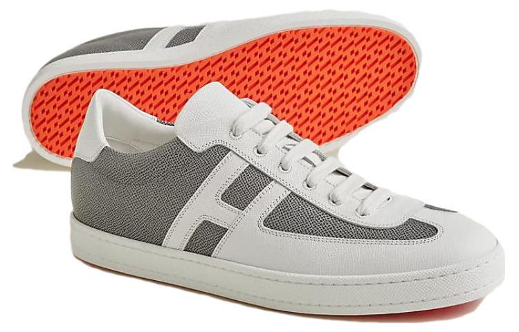 Purchase HERMES愛馬仕 Boomerang 低幫繫帶 時尚板鞋 男款 白色