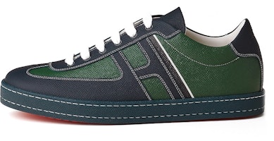 HERMES Boomerang Sneaker 'Black Green' H211861Z-HV2 HERMES Boomerang Sneaker 'Black Green' H211861Z-HV2