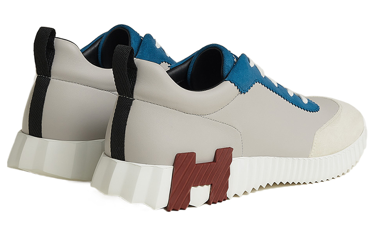 Lookbook 에르메스 그레이 가죽 로우탑 스니커즈 H221898Z-HGQ