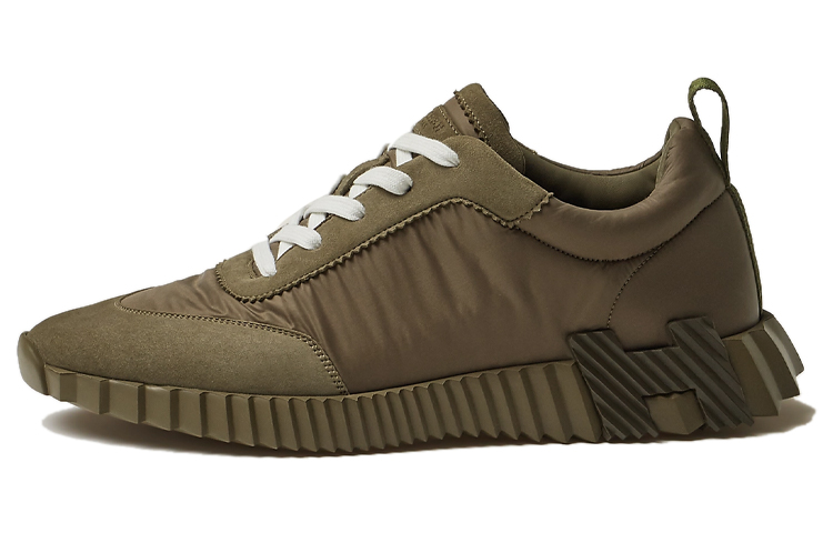 Buy HERMES愛馬仕 Bouncing Parachute 系帶 低筒 運動休閒鞋 男款 綠色