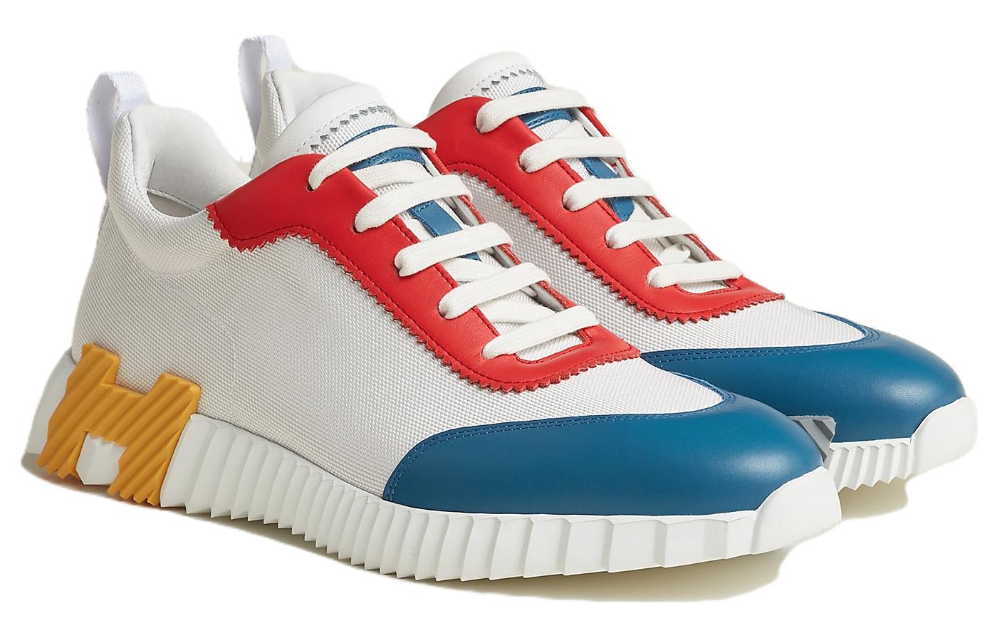 Order HERMES愛馬仕 Bouncing 圓頭綁帶 低幫 休閒鞋 男款 白色