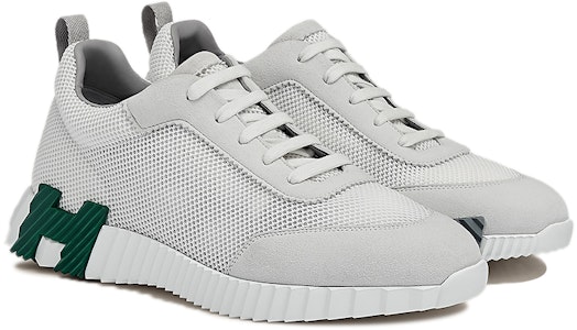 HERMES 爾曼施 Bouncing 麂皮山羊皮運動鞋 白 Shop HERMES 爾曼施 Bouncing 麂皮山羊皮運動鞋 白