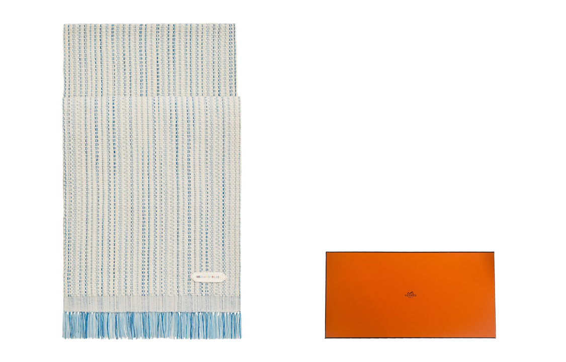 HERMES Boutis Scarf Sky Blue H259087S-02 圖 2