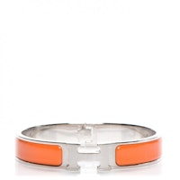 Hermes Bracelet Narrow Clic Clac H Enamel GM Orange Hermes Bracelet Narrow Clic Clac H Enamel GM Orange