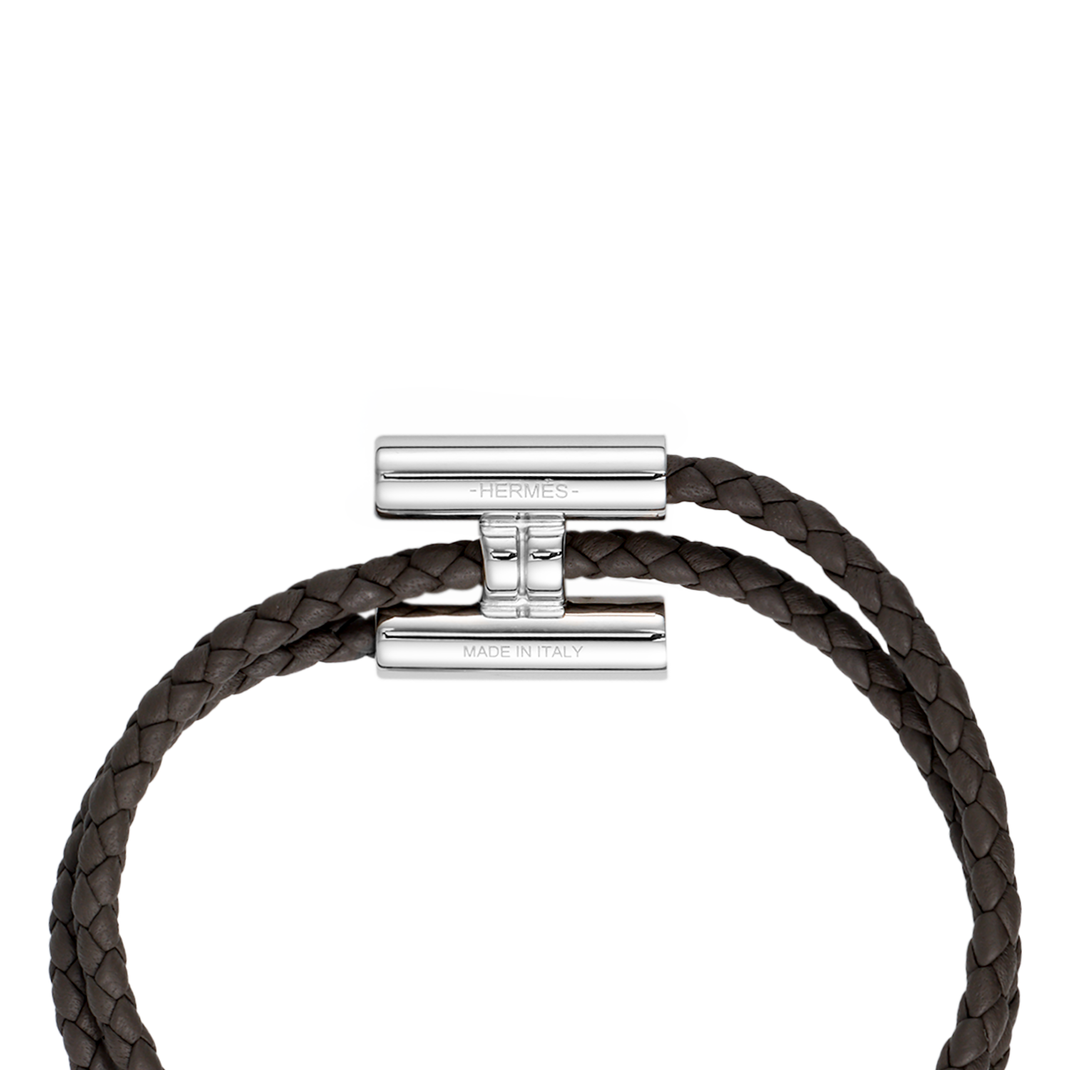 HERMES Braided Calfskin Leather Bracelet for Men H068406FP-8FT3 圖 4