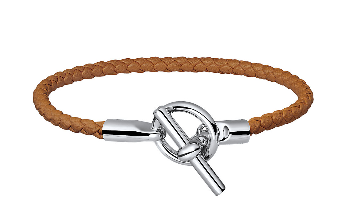 HERMES Braided Leather Bracelet Unisex Couple Design H071681FP37