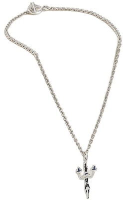 HERMES Brand Logo Metal Necklace Unisex Couple Design in Silver. H100033FPAJ Lookbook HERMES Brand Logo Metal Necklace Unisex Couple Design in Silver. H100033FPAJ