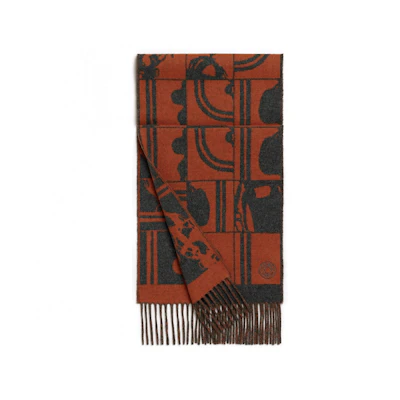 HERMES Brides de Gala Cashmere Casual Fashion Scarf. H393504T 07