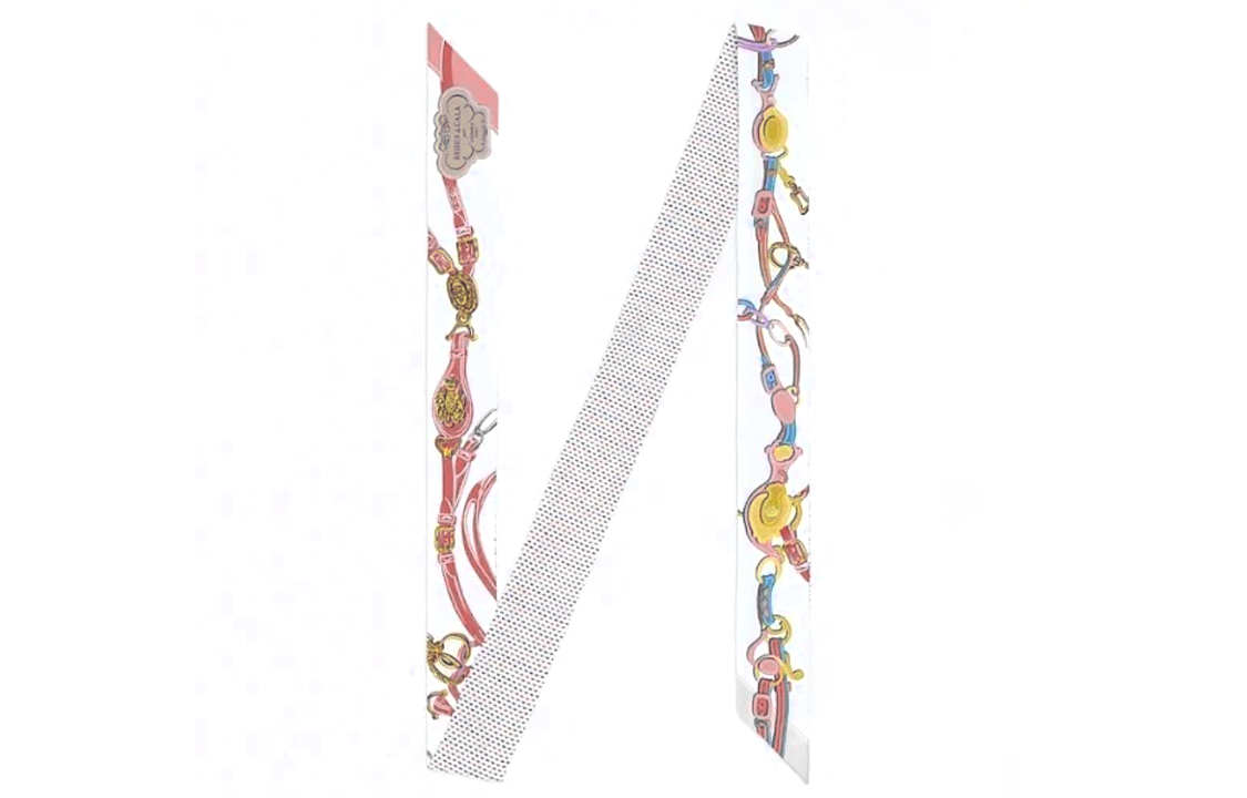 HERMES Brides de Gala Unisex Fashion Scarf White - Stylish & Trendy H563940S 01