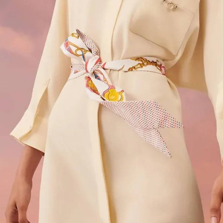 HERMES Brides de Gala Unisex Fashion Scarf White - Stylish & Trendy H563940S 01 圖 3