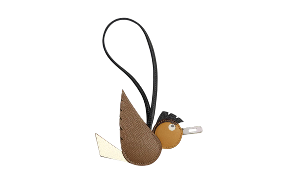 HERMES Brown Bird-Shaped Pendant Unisex Couple Accessory. H083885CKAD 圖 2