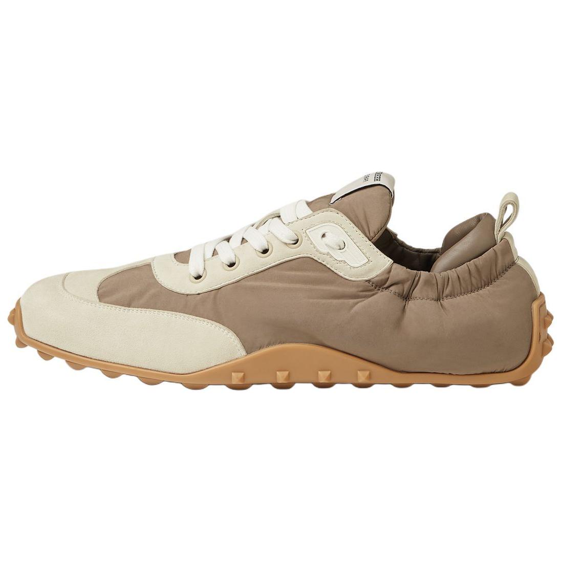 HERMES Brown Leather Lace-Up Round Toe Low-Top Casual Shoes. H241941ZHX3
