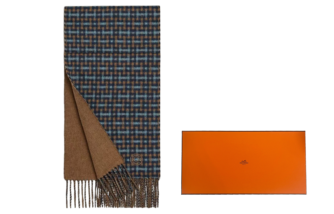 HERMES Brown Unisex Stylish Comfortable Warm Wool Towel. H393821T01 圖 4