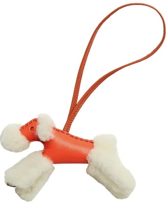 HERMES Budy Budy Dog Pendant Charm in Lambskin Unisex Couples Keychain. H083349CAAI Buy HERMES Budy Budy Dog Pendant Charm in Lambskin Unisex Couples Keychain. H083349CAAI