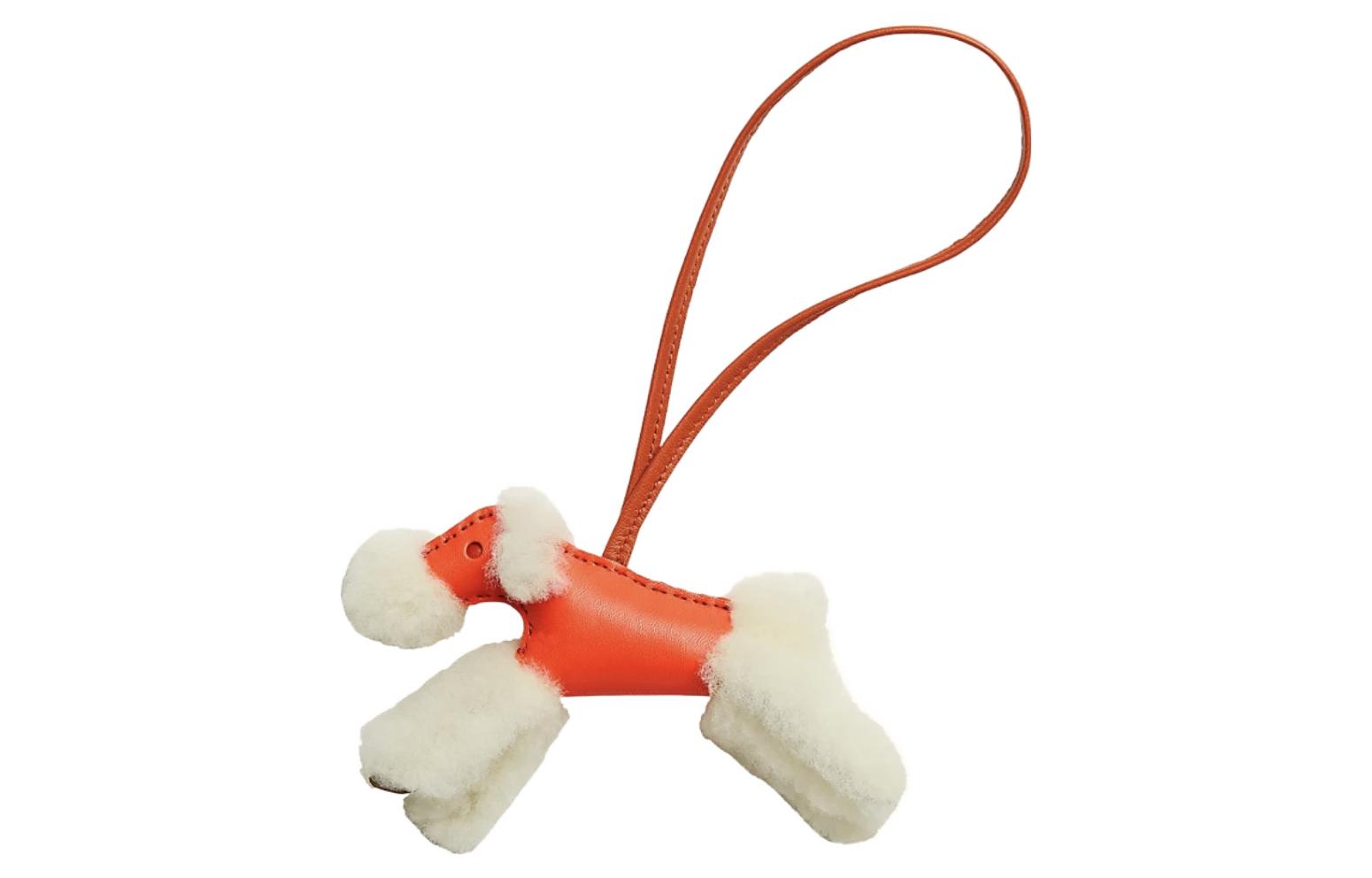 Order HERMES Budy Budy Dog Pendant Charm in Lambskin Unisex Couples Keychain. H083349CAAI