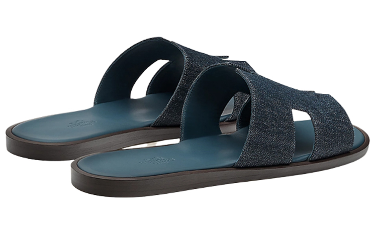 HERMES Calfskin Sandals 'Navy Blue' 圖 3