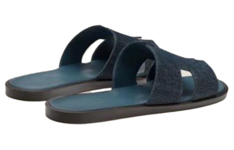HERMES Calfskin Sandals 'Navy Blue' 圖 5