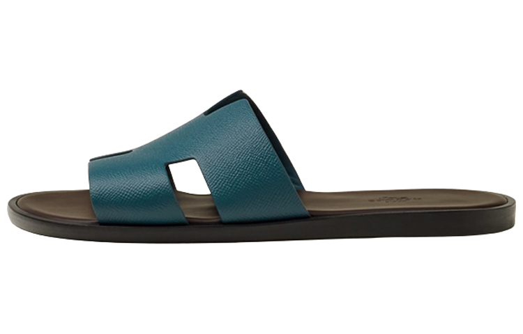 HERMES Calfskin Slide 'Deep Navy Blue'