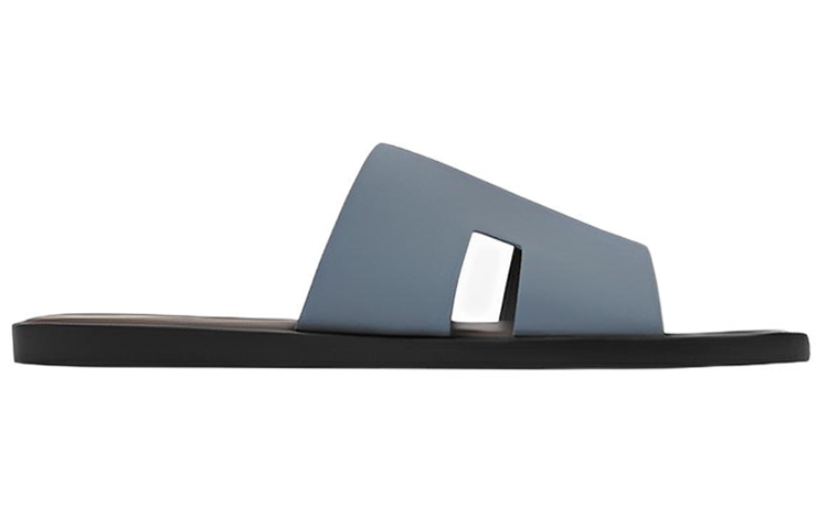 Order 에르메스 심플리스틱 블루 송아지 가죽 슬라이드 H221824Z-HGT