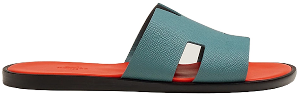 HERMES Calfskin Slipper 'Blue Orange' H221824Z-H7Q Order HERMES Calfskin Slipper 'Blue Orange' H221824Z-H7Q