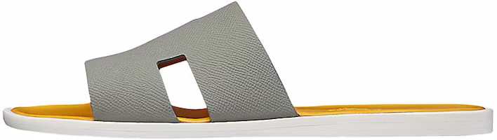 HERMES Calfskin Slipper 'Grey' H192571Z-H21 HERMES Calfskin Slipper 'Grey' H192571Z-H21