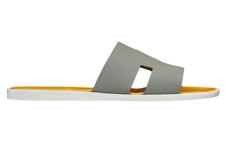 Order 爱马仕小牛皮拖鞋“灰色” H192571Z-H21