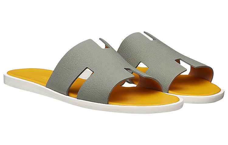 Lookbook 爱马仕小牛皮拖鞋“灰色” H192571Z-H21