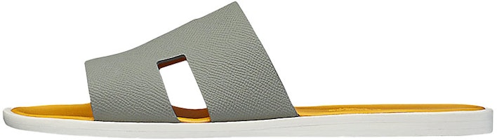 HERMES Calfskin Slipper 'Grey' H192571Z-H21 HERMES Calfskin Slipper 'Grey' H192571Z-H21