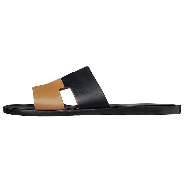 HERMES Calfskin Slippers 'Black Brown' H172460Z-H31