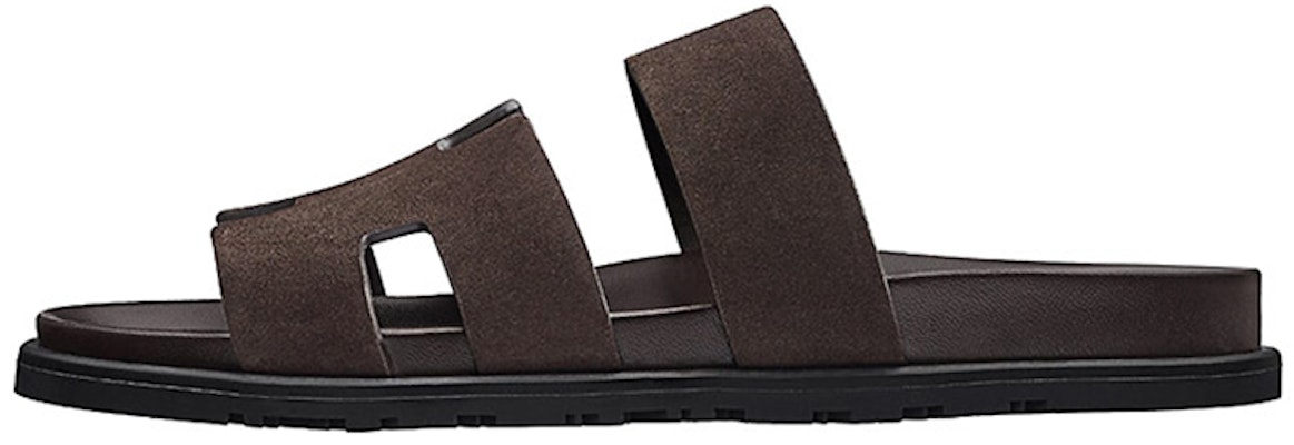 HERMES Calfskin Slippers 'Dark Brown' H202862Z-HT1 Buy HERMES Calfskin Slippers 'Dark Brown' H202862Z-HT1