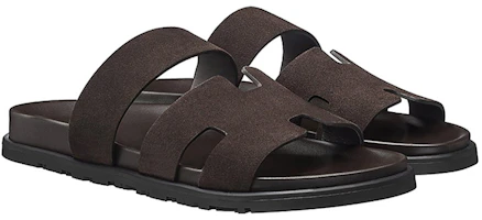 Order Sandal HERMES Kulit Anak Sapi 'Coklat Tua' H202862Z-HT1