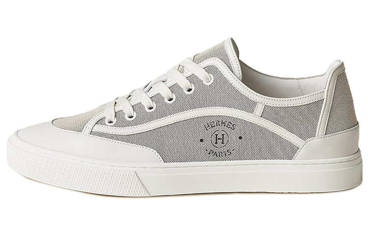 HERMES Canvas Low-Top Lace-Up 'Purple White Fashion' H231724Z-HPN