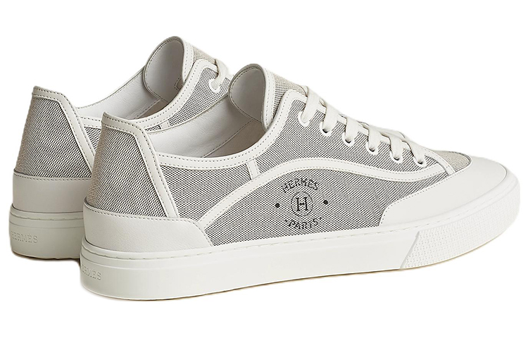 Details for HERMES Kanvas Low-Top Tali Ungu Putih Fashion H231724Z-HPN