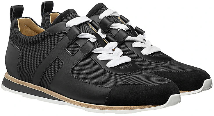 HERMES Canvas Sneaker ''Schwarz'' H192529Z-H02 Lookbook HERMES Canvas Sneaker ''Schwarz'' H192529Z-H02