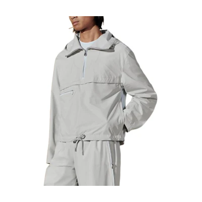 Hermes Capsule Series Hoodie with Detachable Pocket Misty White H452920HL9448