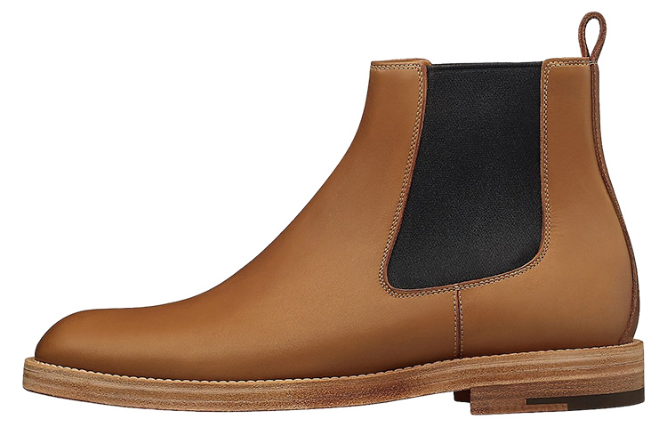 HERMES Caracole Chelsea Boot 'Brown Leather'