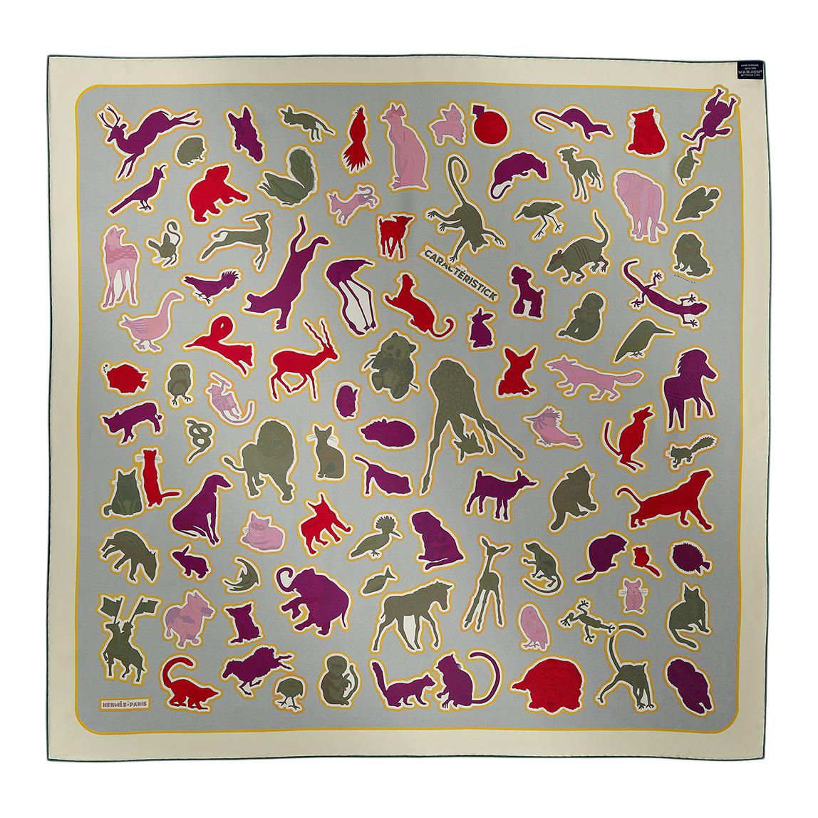HERMES Caracteristick Silk Scarf Unisex Reversible Design Multiple Colors. H904165S 03 圖 4