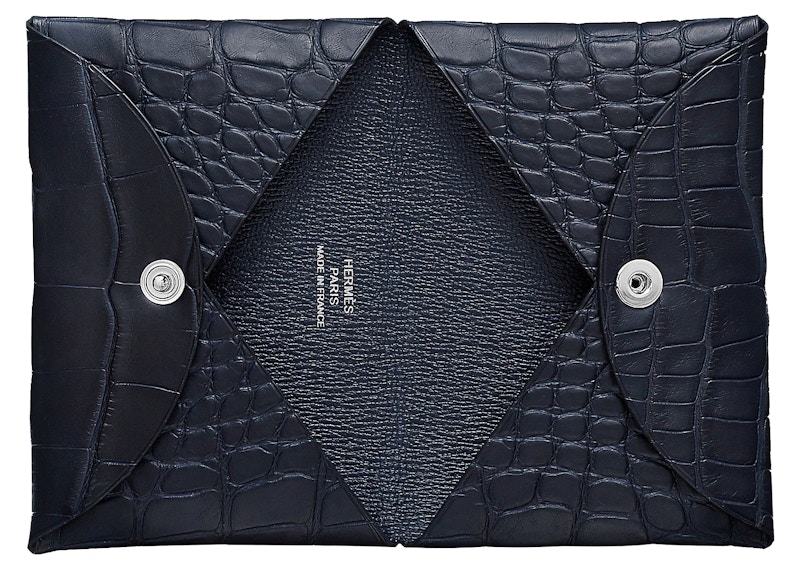 Order Pengepit Kad Hermes Calvi (2 Slot Kad) Hitam