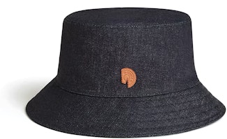 HERMES Carrousel Fred Clou Cotton Bucket Hat Blue Unisex Couple Style. H232080N 6060 HERMES Carrousel Fred Clou Cotton Bucket Hat Blue Unisex Couple Style. H232080N 6060