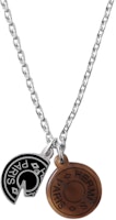 HERMES Carrousel Silver Necklace Unisex Couple Design. H077325FP03 HERMES Carrousel Silver Necklace Unisex Couple Design. H077325FP03