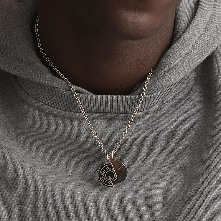 Purchase HERMES Carrousel Rantai Perak Unisex Reka Bentuk Pasangan. H077325FP03